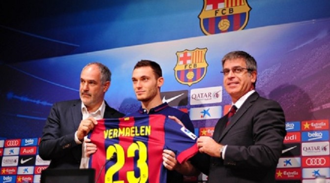 Football: Barcelona hint at more signings after Thomas Vermaelen completes move