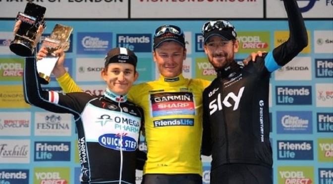 Tour of Britain: Cavendish edged by Kittel as Van Baarle wins title