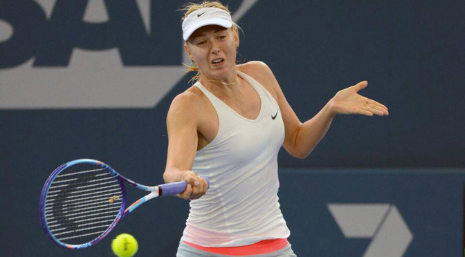 Tennis: Sharapova storms into semi-finals of WTA Brisbane