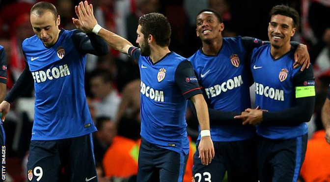 Champions League: Arsenal 1-3 Monaco