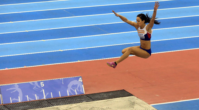 Athletics: Katarina Johnson-Thompson sets British long jump record