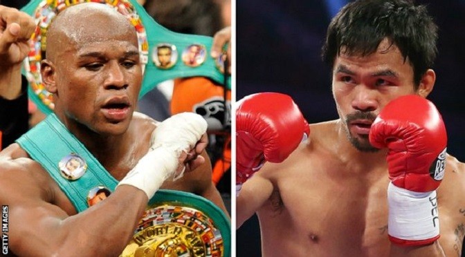 Boxing: Floyd Mayweather v Manny Pacquiao confirmed for 2 May
