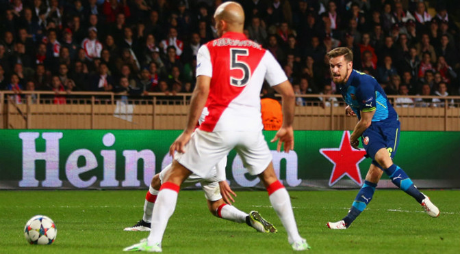 Champions League: Monaco 0-2 Arsenal (Monaco win on away goals)