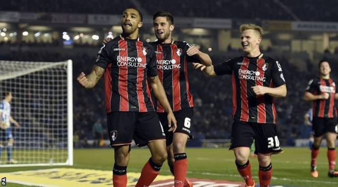 Championship: Brighton 0-2 Bournemouth